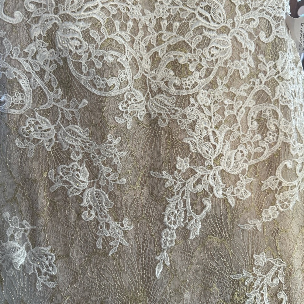 ✔️#71B BNWT MAC DUGGAL EMBELLISHED FEATHER ILLUSION NECK TRUMPET GOWN 79230 - Picture 13 of 13
